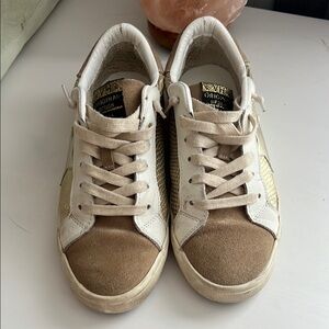 Vintage Havana snakeskin, gold and beige